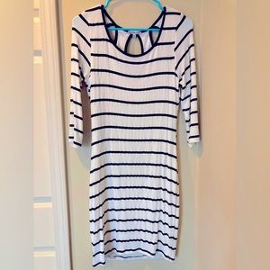 Charlotte Russe medium bodycon black and white dress, like new.